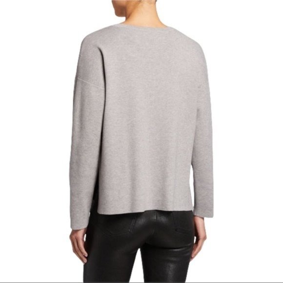 WAYF Kerry Lightweight Brushed Knit Pullover Sweater in Grey - Large - NWT - Picture 2 of 3